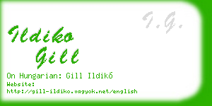 ildiko gill business card